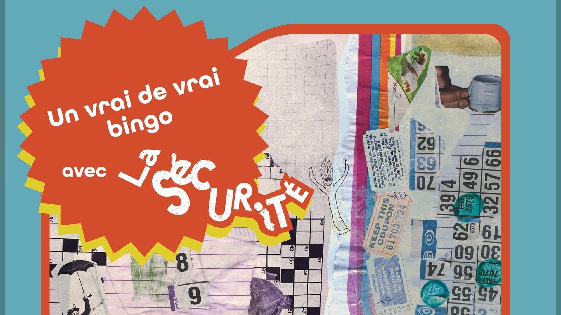 Affiche de Un vrai de vrai bingo! With La Sécurité au Théâtre Rialto à Montréal, le 24 septembre 2026