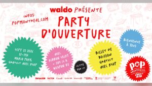 Affiche de Opening Party au Mario Park à Montréal, le 23 septembre 2026