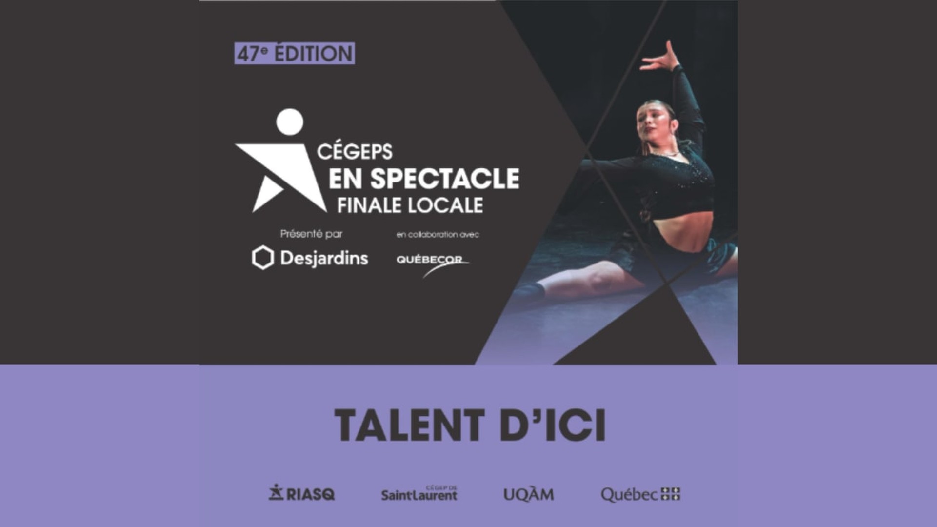 Affiche de Talent d'ici : finale locale de cégeps en spectacle – Cégep de Saint-Laurent au Place Rodolphe-Rousseau à Montréal, le 1 avril 2026