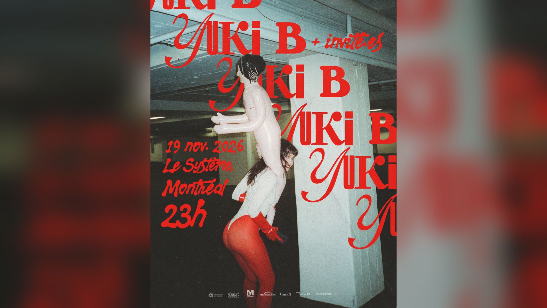 Affiche de Yuki B + invité.e.s | Lancement de Romance au Système à Montréal, le 19 novembre 2026